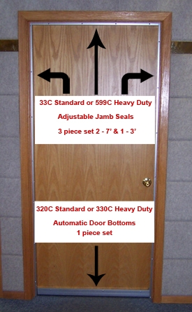 Adjustable Acoustic Door Seals